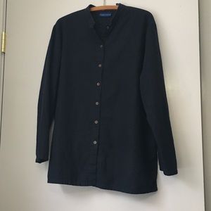 Karen Scott Linen Blouse, Large